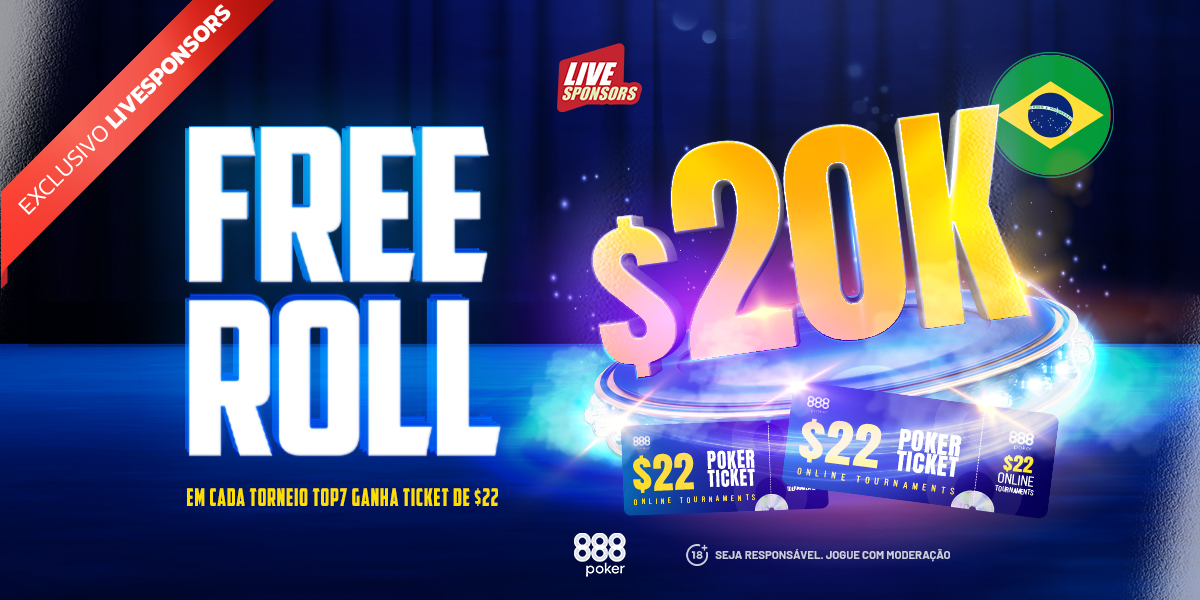 Freerolls de $154 – Corrida para o TOP7!